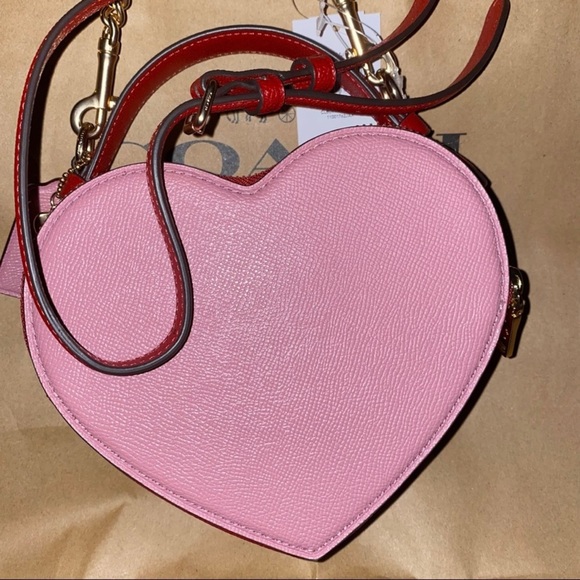 Coach Heart bag Crossbody In Colorblock New - Picture 14 of 16